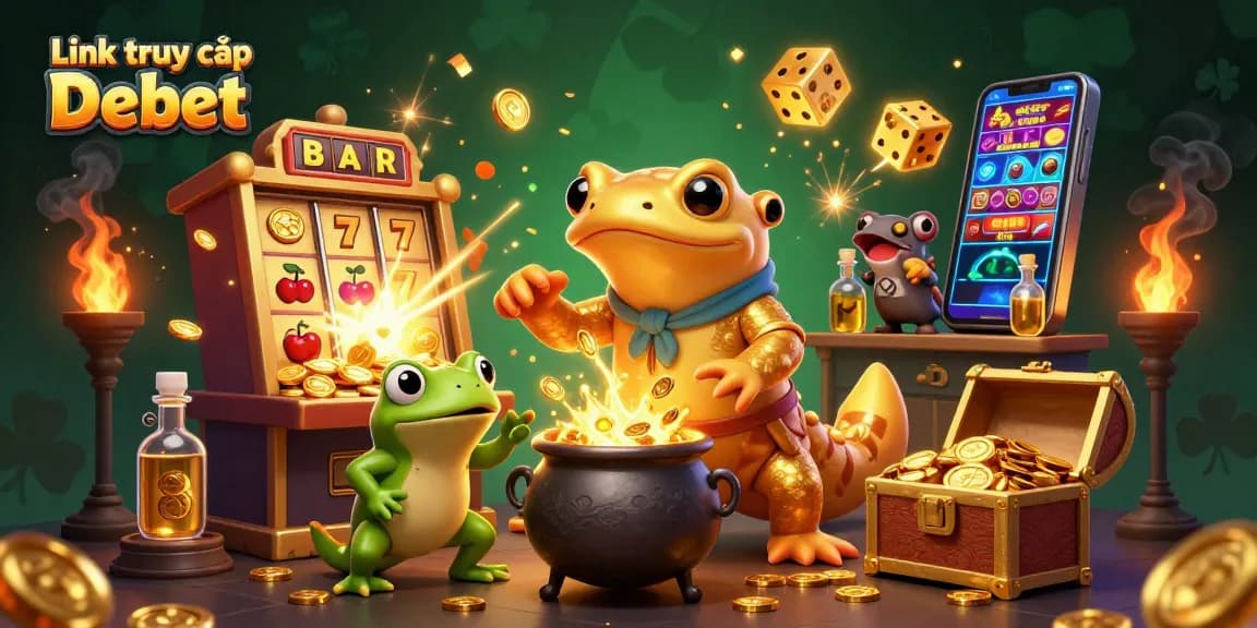 Experience the thrill of gaming with Link truy cập Debet showcasing 3D enchanting alchemical wonders in a casino environment.