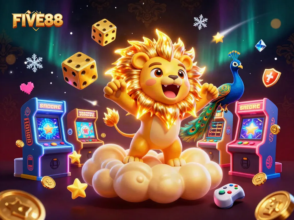 Engage with FIVE88, aiming for jackpot wins in a vibrant digital casino realm