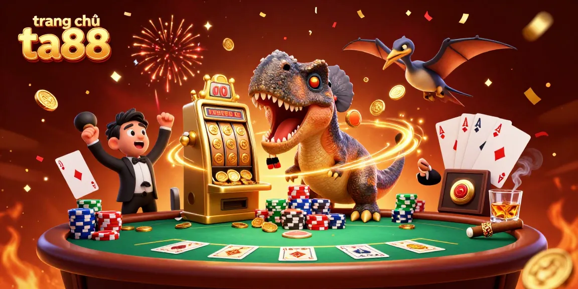 Experience big wins with trang chủ ta88 as diverse characters interact at a vibrant casino scene.