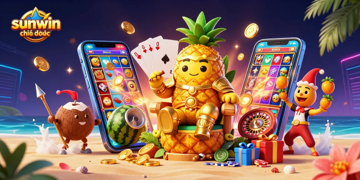 Win big at sunwin chính thức with exciting games featuring a golden pineapple king and vibrant characters.