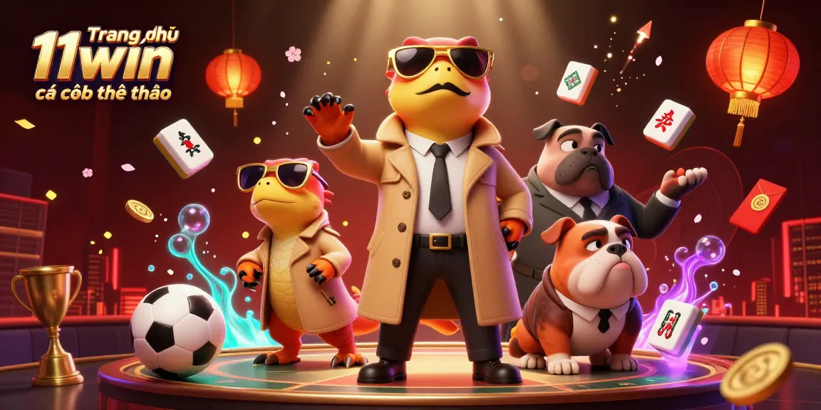 Engage with Trang chủ 11win cá cược thể thao sports betting illustrated by raptors in a trench coat.