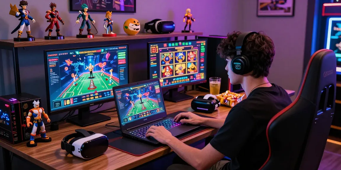 Exciting 68gamebai online gaming scene with player engaging in vibrant virtual casino.
