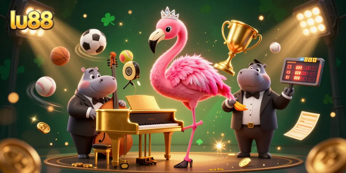 Experience the vibrant excitement of gambling at lu88 with dynamic casino elements and lively characters.