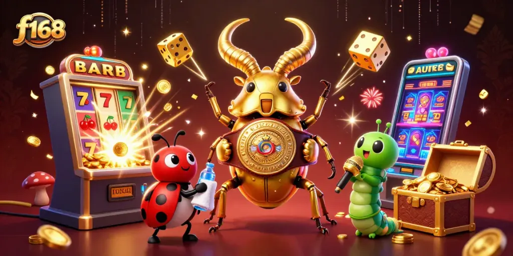 Experience massive jackpots with f168's dynamic slot machines and captivating casino characters.