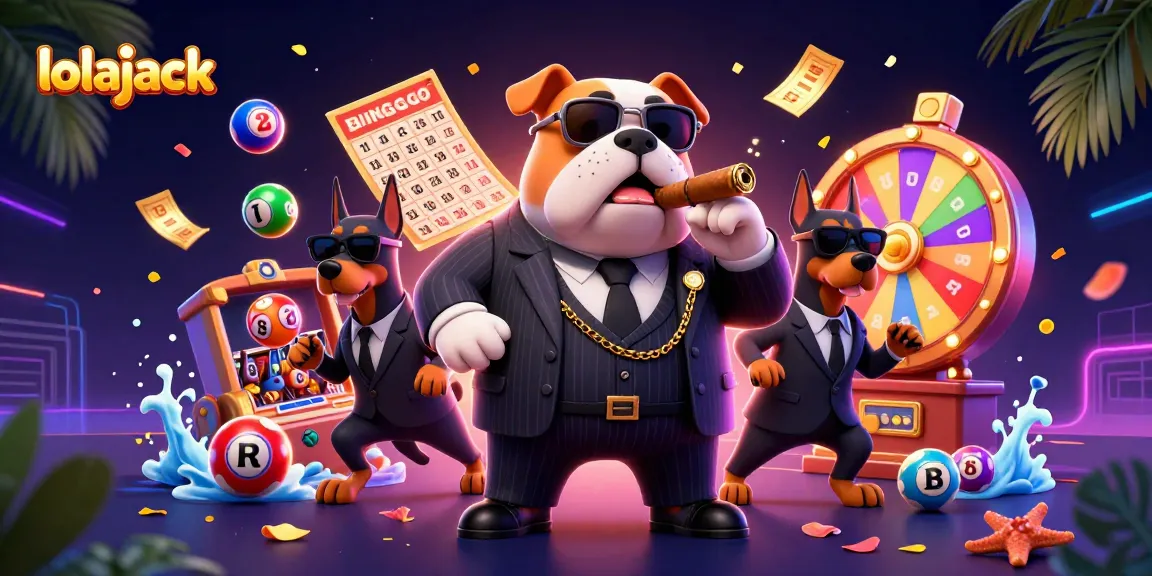 Engage in vibrant gameplay at Lolajack Casino with colorful lottery balls, dynamic prizes, and festive elements.