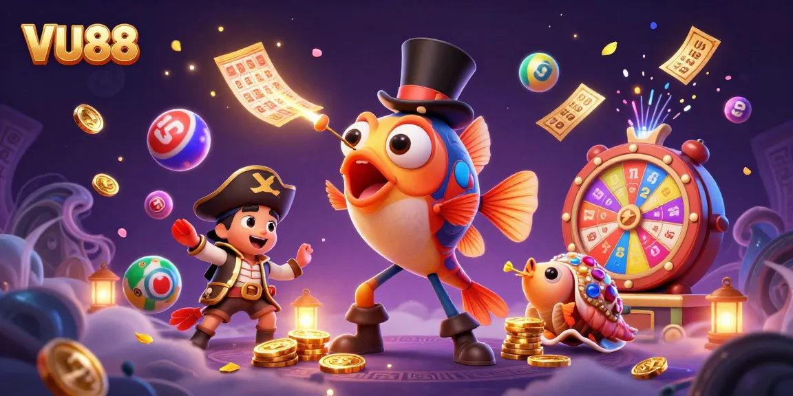 Win big at VU88 with a thrilling underwater casino scene featuring dynamic games and treasures.