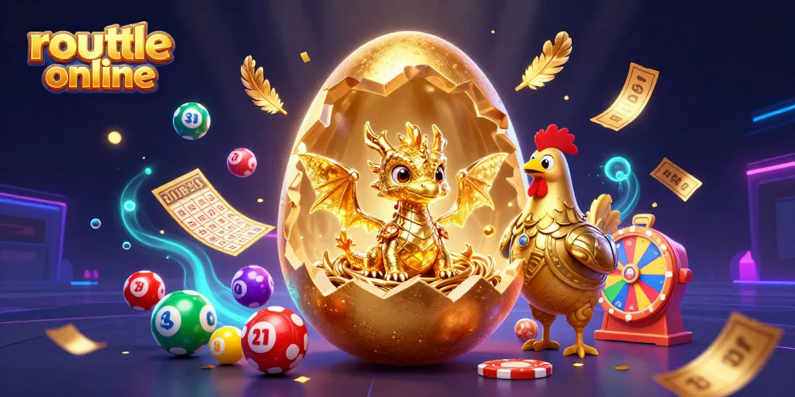 Engage in roulette online with a vibrant scene featuring gold and colorful gaming elements.